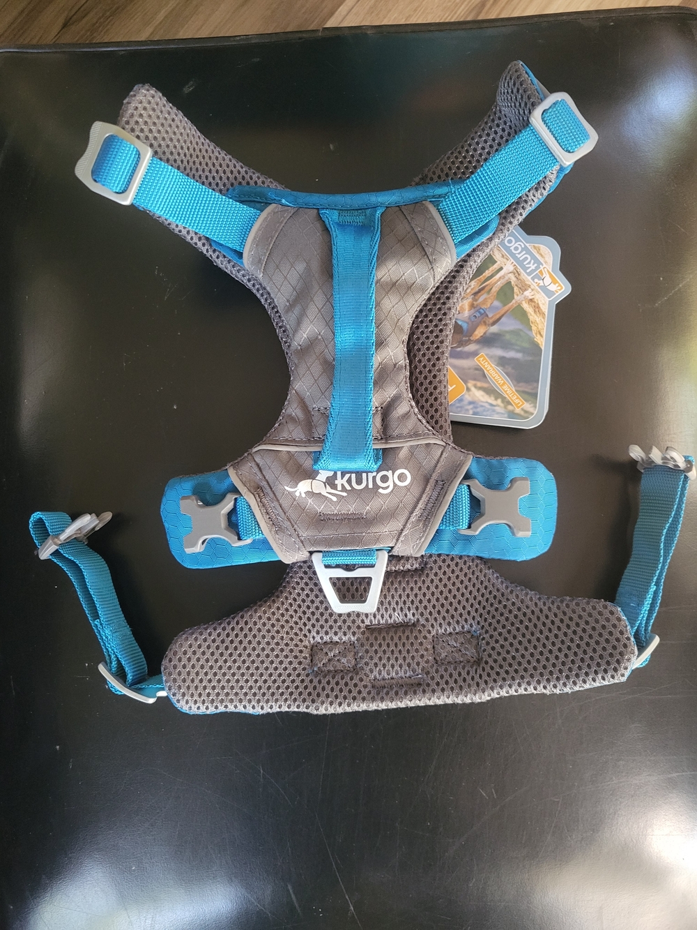 Kurgo Blue Gray Padded Dog Harness